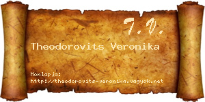 Theodorovits Veronika névjegykártya